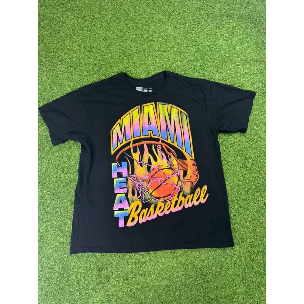 Miami Heat‎ Basketball Shirt Unisex L/XL Black Graphic Sports
